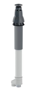 Burgerhout Skyline 3000 HR dakdoorvoer PP 100/150mm met broekstuk 100/100mm 400452781 | CVketel.nl