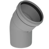 Burgerhout Twinline PP rookgas bocht 100mm 45° 400452144 CVketel.nl