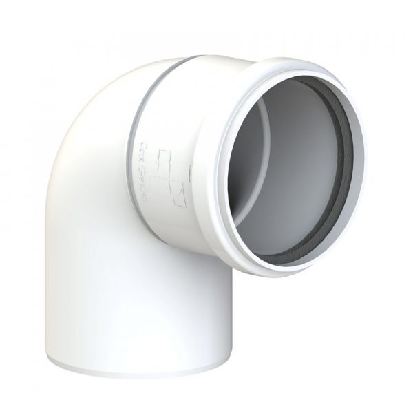 CoxDENS® PP Rookgas/Lucht Afvoerbocht 87° kort 80mm ✔ Gratis verzending NL vanaf €150,-
 | CVketel.nl de goedkoopste van Nederland