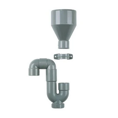 Dyka PVC CV condensafvoerset 40 mm grijs 20036547 | CVketel.nl