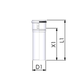 CoxDENS® Rookgaspijp / afvoerpijp 80 L=1000mm