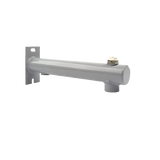 Expansievatbeugel 3-gats rond grijs met puntstuk en ontluchter zijaanzicht | CVketel.nl