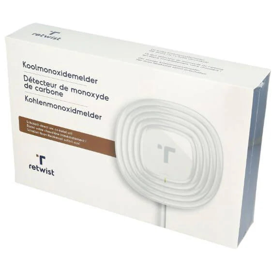 Retwist CO-switch koolmonoxidemelder inclusief montageplaat en schakelstekker 587.1/F