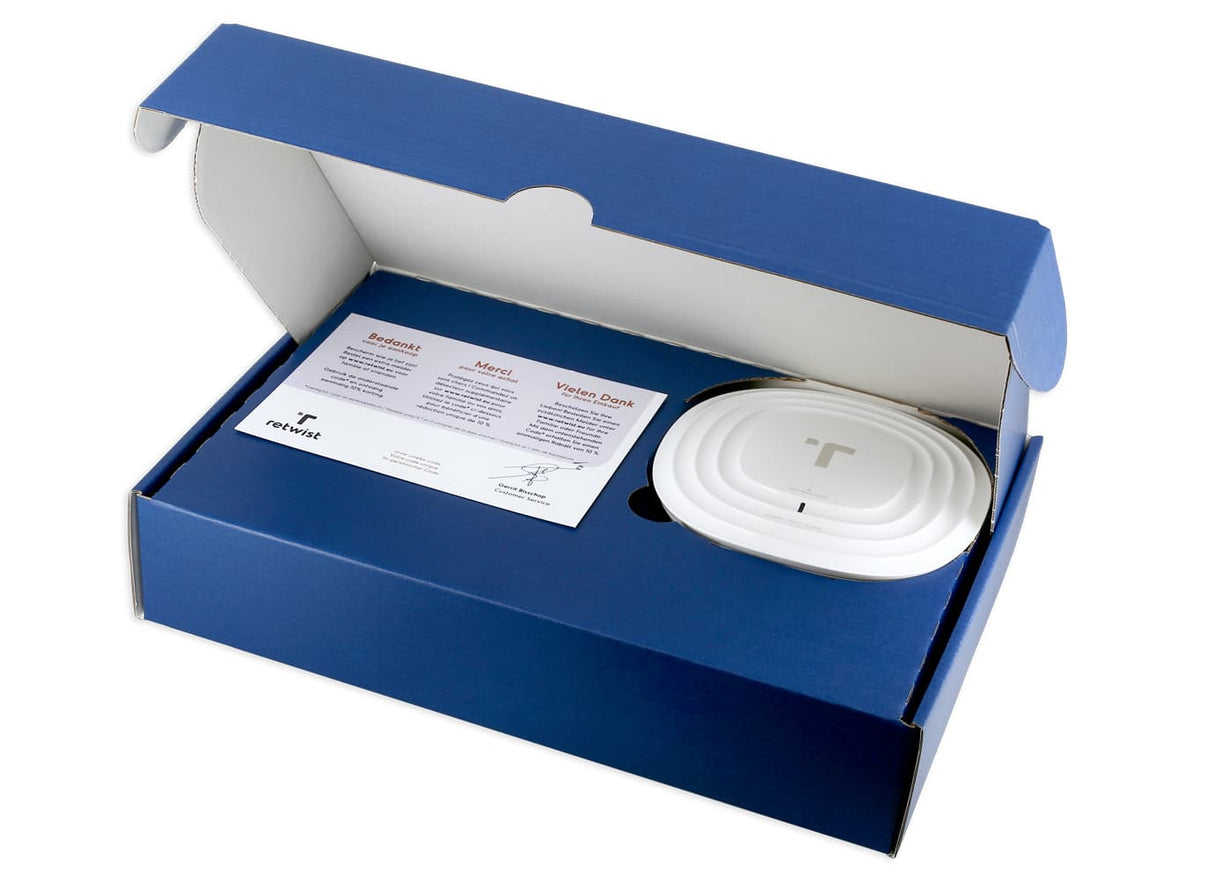 Retwist CO-switch koolmonoxidemelder inclusief montageplaat en schakelstekker 587.1/F kopen? | CVketel.nl mockup in doos